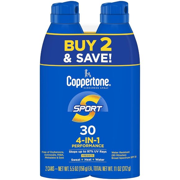 Sport Sunscreen Spray SPF 30 - Blue and Yellow - Picture 1 of 3